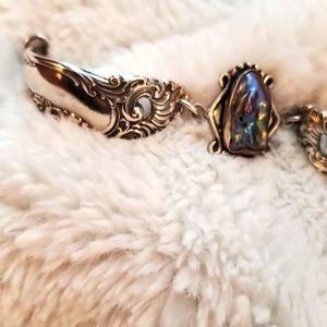 Spoon Bracelet with a baroque pearl